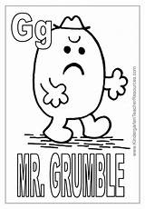Mr Grumble Men Coloring Pages sketch template
