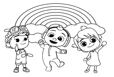 printable cocomelon coloring pages  printable coloring pages
