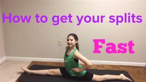 How To Get Your Splits Fast Youtube