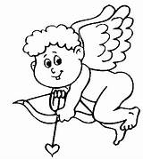 Cupido Cupid Coloring Colorear Colorare Cupidos Valentines Corazon Coloringpagebook Valentin Acolore Valentim sketch template