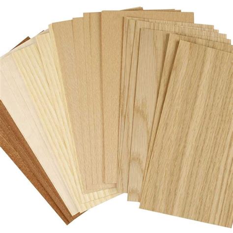 Wood Veneer Sheet 22x12 Cm 30 Asstd Sheets Cc28290 Craftsuprint