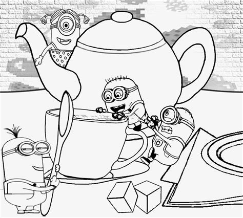decorative teapot coloring pages   print