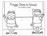 Froggy Goes School Coloring Pages Template sketch template
