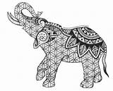 Coloring Elephant Pages Adults Printable Mandala Indian Henna Print Mehndi Elephants Color Tattoo Amazing Paisley Getcolorings Flower Comments статьи источник sketch template