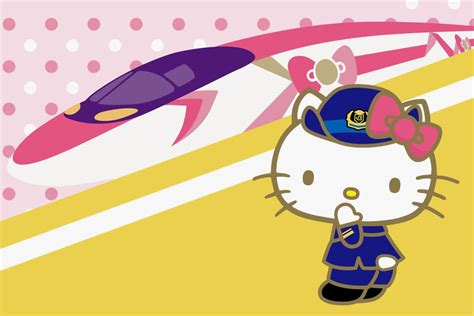 hello kitty gets her own train in japan theartgorgeous