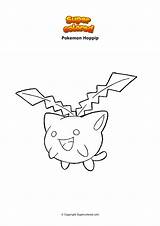 Hoppip Supercolored Rowlet Deoxys sketch template