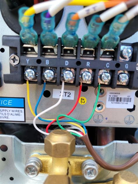 wiring thermostat  heat pump  cool     wiring advice red