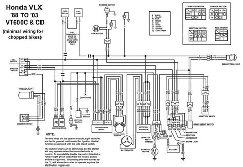 honda shadow vlx  wiring diagram