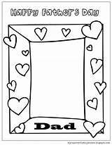 Coloring Pages Father Mother Fathers Mothers Happy Draw Mom Crafts Frame Kids Preschool Printable Frames Dad Template Card Daddy Mycupoverflows sketch template