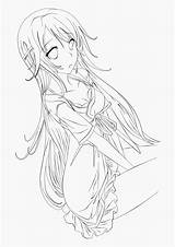 Anime Coloring Girl Pages Line Drawing Transparent Cute Hair Long Cartoon Pngfind Girls Lineart Kids Sheets Print Hobbies Eyes sketch template