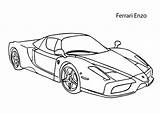 Ferrari Coloring Enzo sketch template