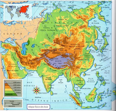 geografia fisica de asia tu guia de aprendizaje
