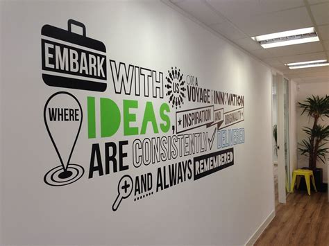 branded office wall mural  behance office wall graphics office