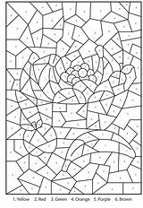Multiplication Colornumber sketch template
