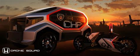 honda chp drone squad car body design