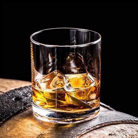 10oz Rock Glass Whisky Cup Clear Round Whiskey Drinking