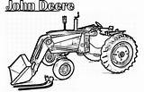 Deere Tractor Trattori Disegni Colorare sketch template
