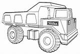 Tonka Truck Coloring Dump Printable sketch template