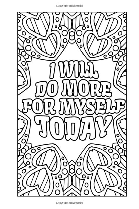 awesome images positive affirmation coloring pages positive