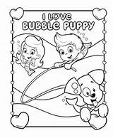 Coloring Bubble Guppies Pages Printable Nick Jr Print Puppy Divyajanani sketch template
