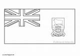Falkland Inseln Malvorlage Eilanden Kleurplaat Isole Islas sketch template