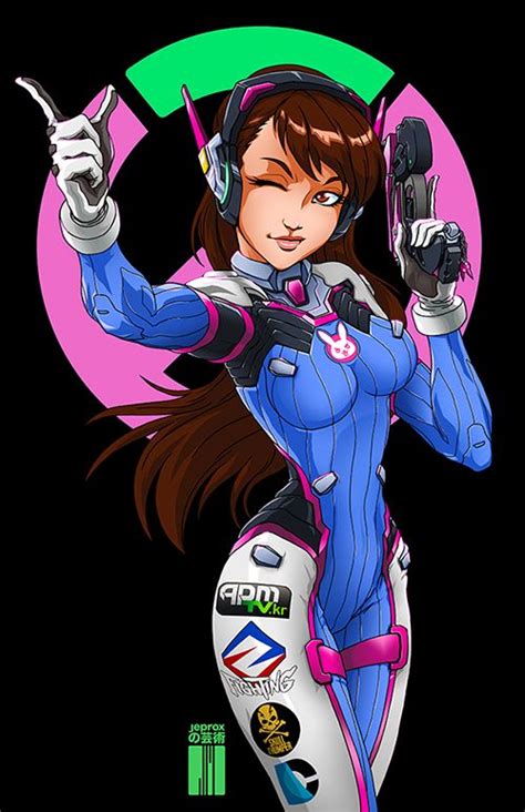 d va from overwatch by artofjeprox games pinterest posts art and anime