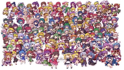 touhou project  characters  reuploaded youtube
