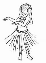 Coloring Dancer Hula Pages Printable Girl Jobs Getcolorings Drawing Sheet sketch template