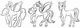 Pony Pegasus sketch template