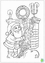 Dinokids Coloring Claus Santa Close sketch template