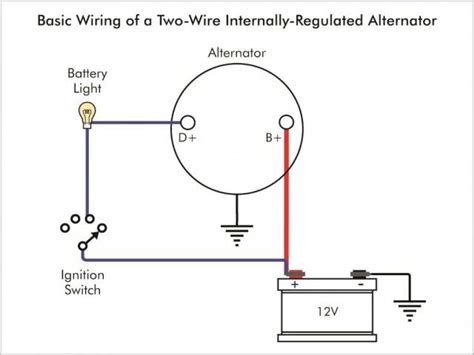 wire alternator wiring diagram elegant wiring diagram   wire delco alternator  wiring