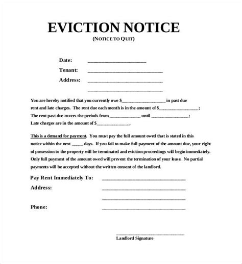 eviction notice template mt home arts