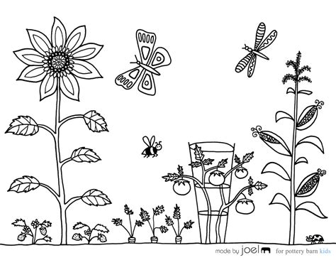 garden  nature  printable coloring pages