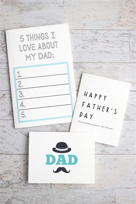 printable fathers day cards aubree originals