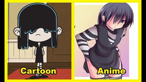 the loud house lucy loud characters as anime youtube