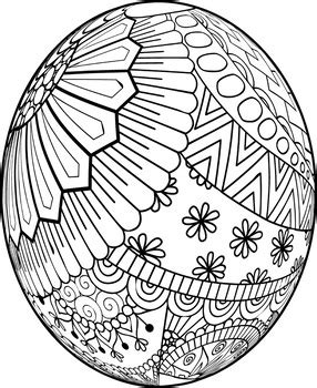 easter egg mandalas theme coloring book  debbie madson tpt