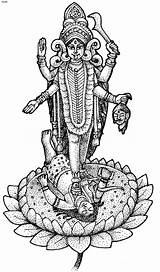 Kali Sketch Brahma Clipart Drawing Coloring Mata Goddess Clip Cliparts Durga Gif Library Google Collection Paintingvalley sketch template