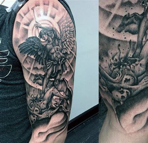 angel tattoo arm shoulder tattoo ideas