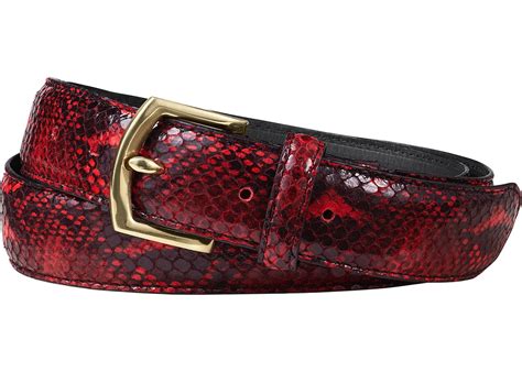 supreme faux snakeskin belt red stockx news