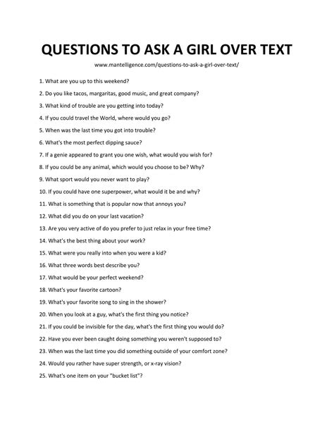 118 good questions to ask a girl over text spark great