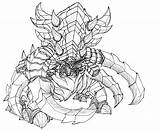 Starcraft Ultralisk Zerg Coloring Pages Hades Kerberos Book Drawings Deviantart sketch template