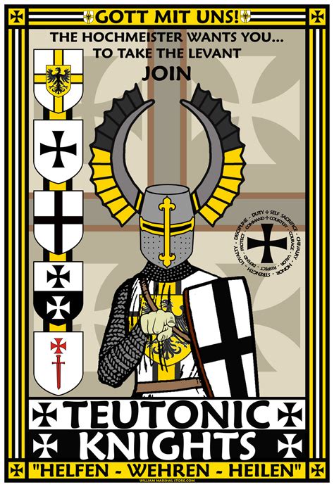 teutonic knights recruitment poster  williammarshalstore  deviantart
