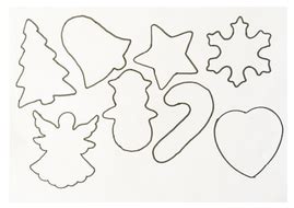 elements  christmas art shape cookie cutter shape project
