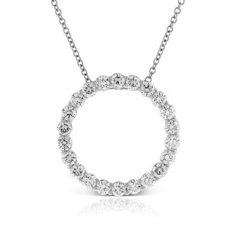 diamond circle pendant  ben bridge jeweler