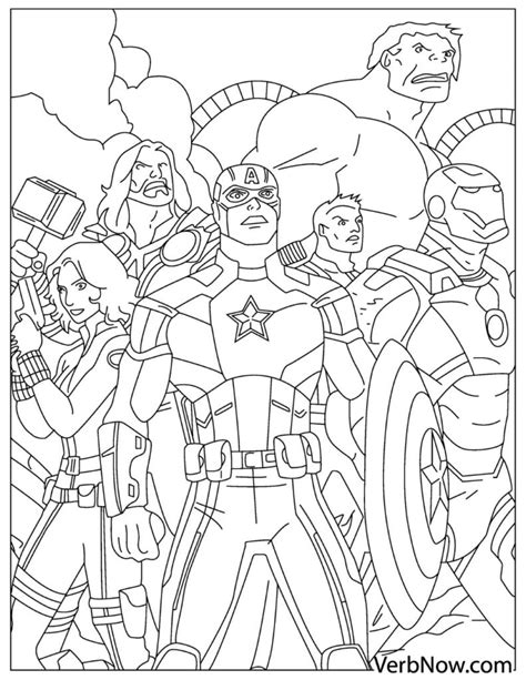 avengers coloring pages  kids  love  pdfs verbnow