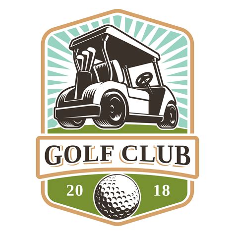 golf cart vector logo  vector art  vecteezy