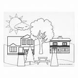 Coloring Neighbor Colouring Pages Neighborhood Neighbourhood Happy Yourself Flyer Pack Neighbors Sided Side Zazzle Template sketch template