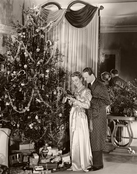 vintage christmas trees in the past monovisions