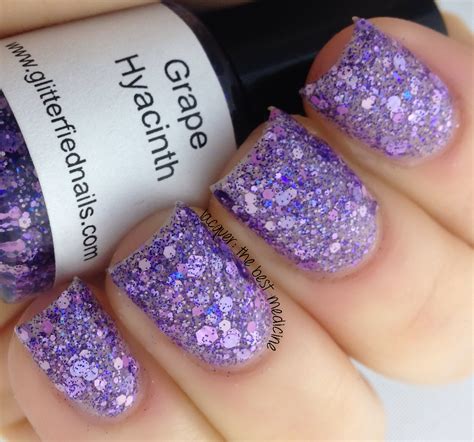 lacquer   medicine glitterfied nails spring florals