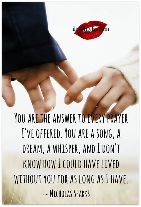 you are the answer to every prayer i ve offered romantic love quotes romantic quotes